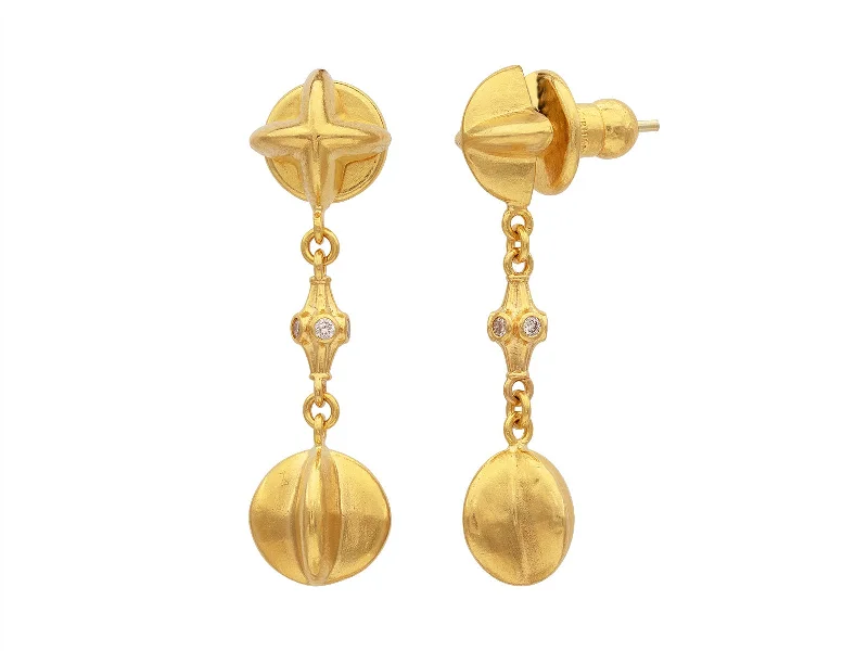 modern hexagon stud earrings Regal Drop Earrings