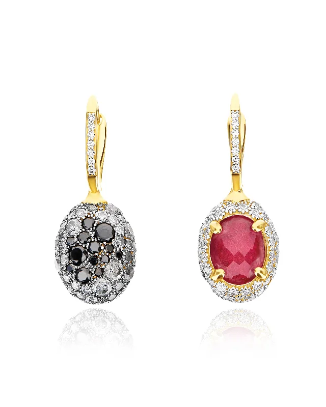 vintage rose gold cameo pendant "Reverse" Ciliegine Gold, Diamonds, Rubies and Rock Crystal Double-face Ball Drop earring (MEDIUM) vintage rose gold cameo pendant "Reverse" Ciliegine Gold, Diamonds, Rubies and Rock Crystal Double-face Ball Drop earring (MEDIUM)