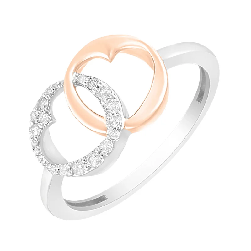 simple gold bar stud earrings Sterling Silver Rose Gold Diamond Ring