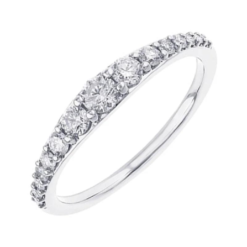 birthstone stacking rings set 14K White Gold Diamond Ring