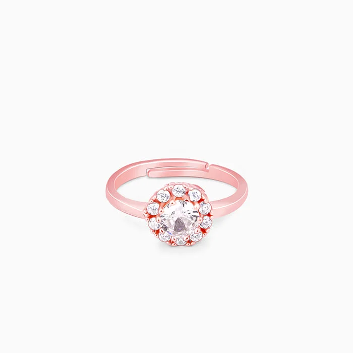 gold wedding band for men Anushka Sharma Rose Gold Solitaire Spin Ring