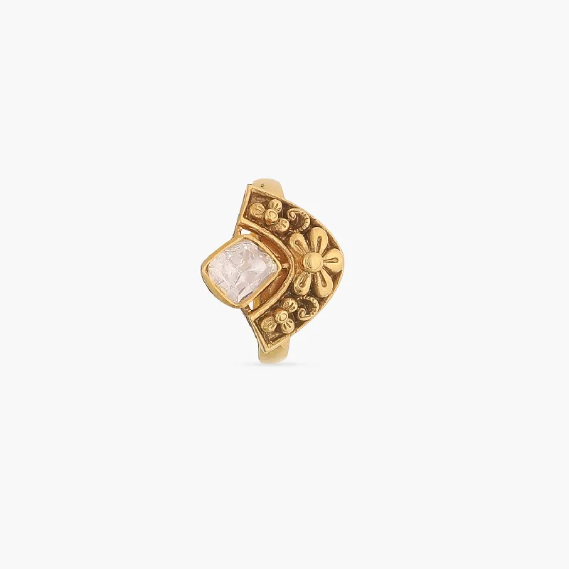 celestial meteor shower earrings Saumya Nakshi Moissanite Finger Ring