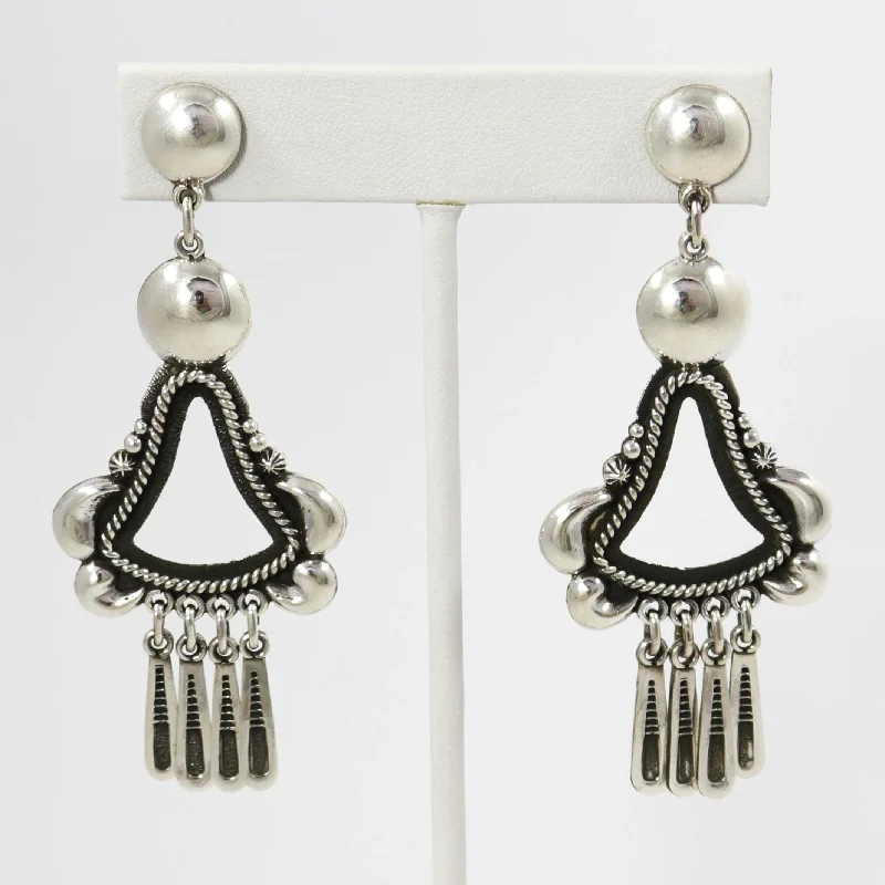 gold charm bracelet with initials Silver Dangle Earrings