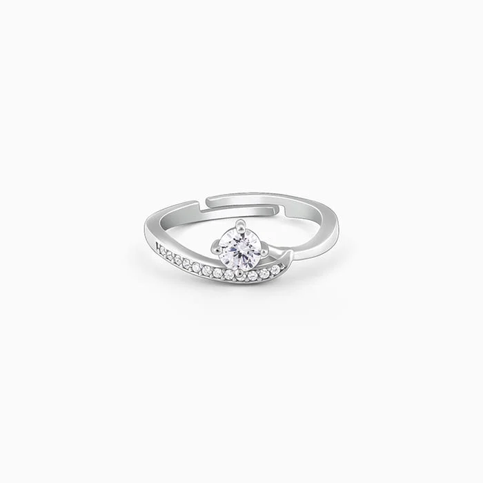 engraved pendant necklace Anushka Sharma Silver Zircon Embrace Ring