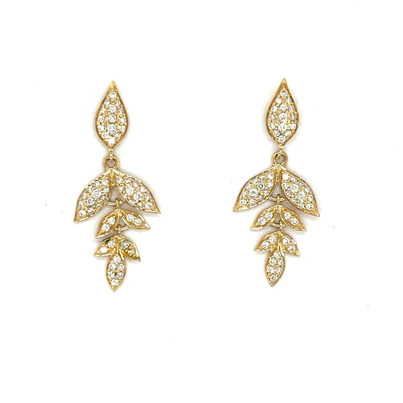 adjustable charm necklace Small Leaf Earrings