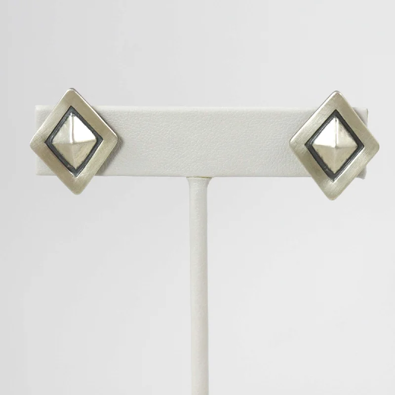 dainty gold anchor bracelet Stamped Silver Earrings