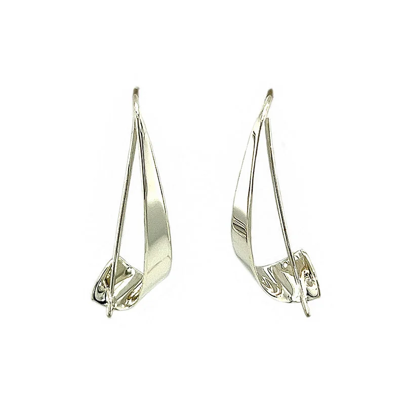 classic pearl bridal earrings Sterling Silver Drop Earrings