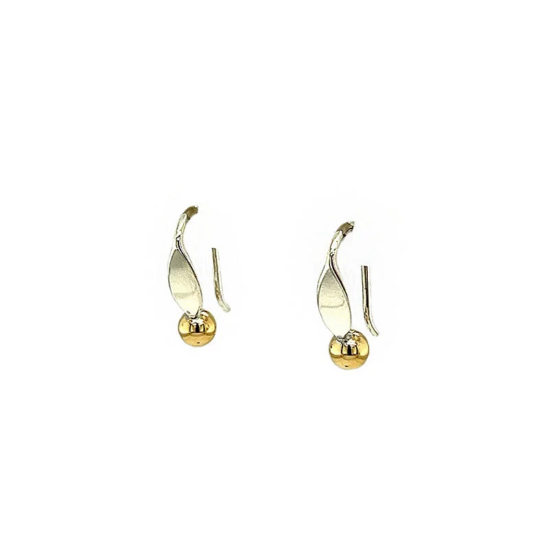 handmade clay bead earrings Sterling Silver Drop Earrings
