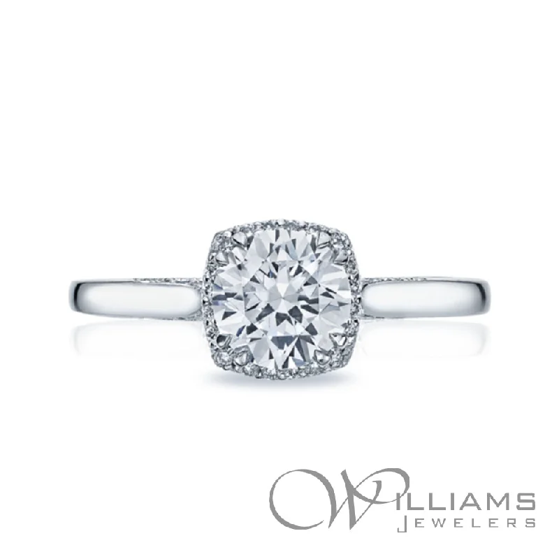 small diamond nose stud Tacori Dantela 18 Karat Diamond Engagement Ring