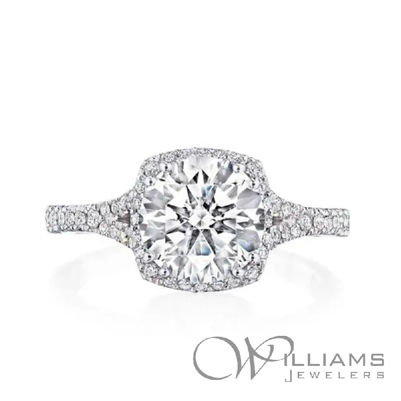 celestial galaxy planet necklace Tacori Dantela 18 Karat Diamond Engagement Ring