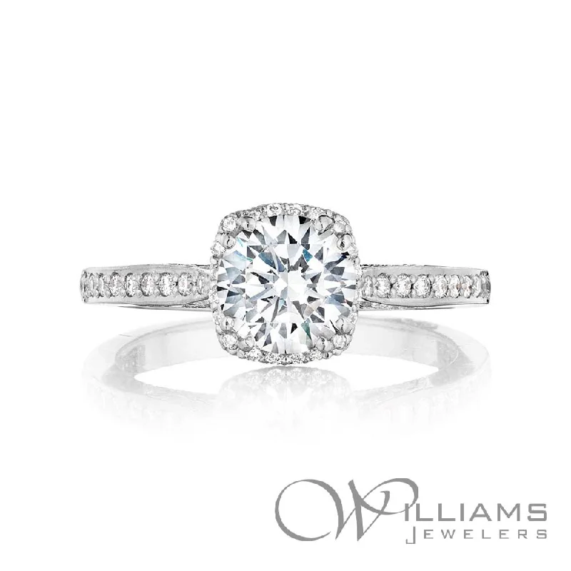 celestial star earrings stud Tacori Dantela 18 Karat Diamond Engagement Ring