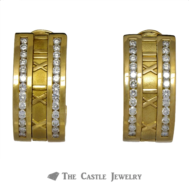 silver dragon claw ring Tiffany & Co. Atlas Hoops/Modifiable Clip-on Earrings with Roman Numerals