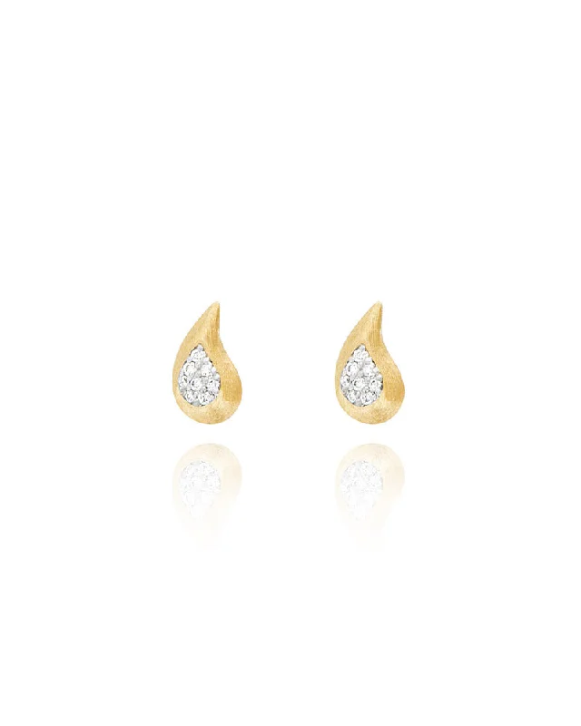 delicate marquise diamond band "Trasformista" Gold Diamonds Drops Stud Earrings