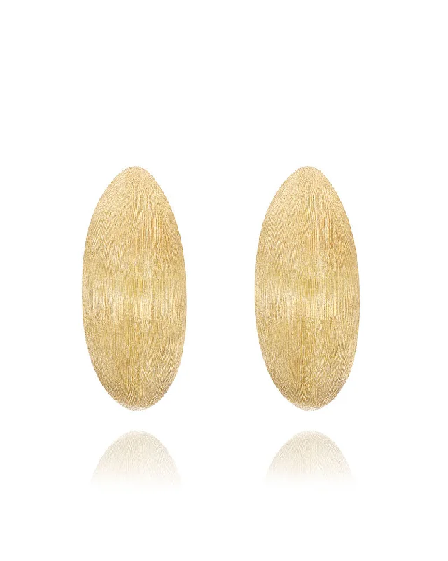 modern baguette diamond ring "Trasformista" Gold Vintage Hoop Earrings