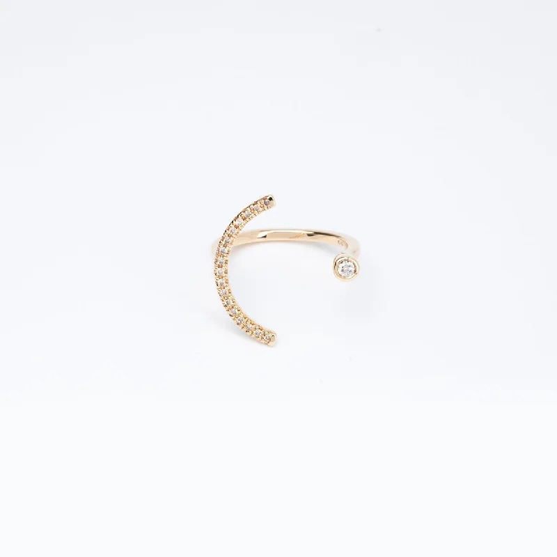 handcrafted beaded bracelet boho 【Made-To-Order】 "Treehopper" Diamond Cuff Ring