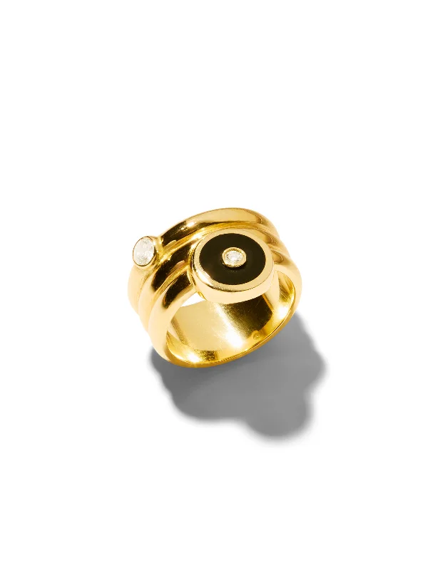 pearl and gold chain earrings Triple Coil Mini Black Onyx and Diamond Compass Yellow Gold Ring pearl and gold chain earrings Triple Coil Mini Black Onyx and Diamond Compass Yellow Gold Ring