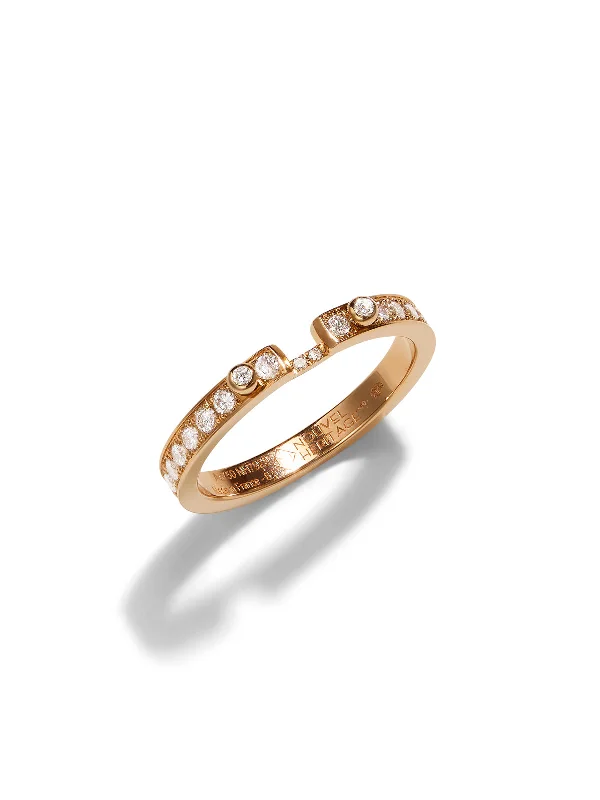 delicate pearl bracelet Tuxedo Mood Rose Gold Eternity Diamond Ring