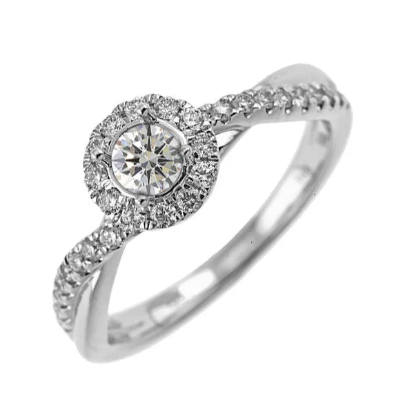 vintage filigree locket necklace 14K White Gold Diamond Engagement Ring (2/3ctw)