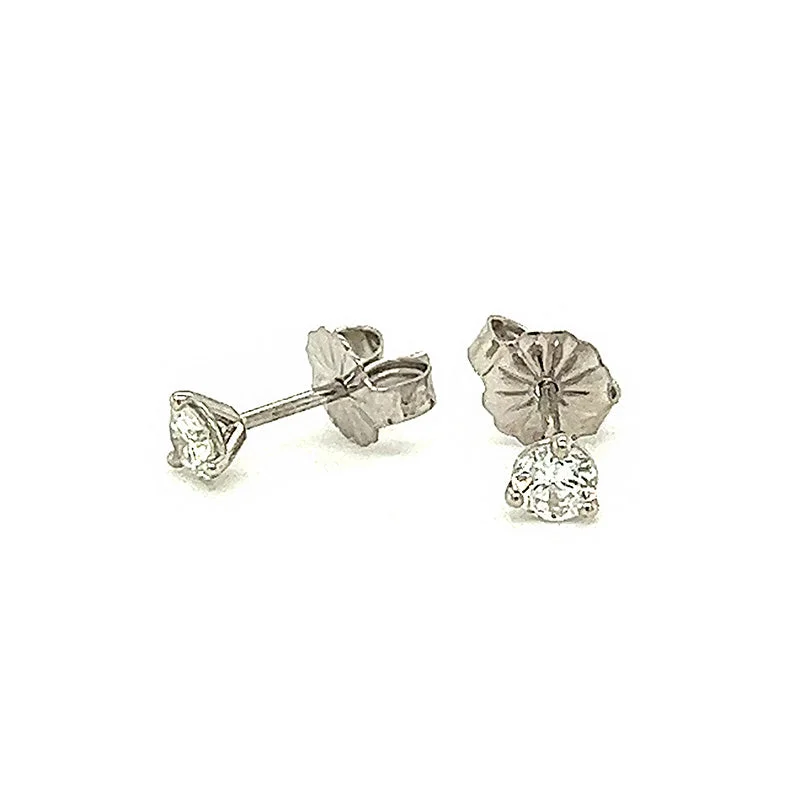 personalized pet photo necklace Diamond Stud Earrings, 0.31 Carats Total Weight