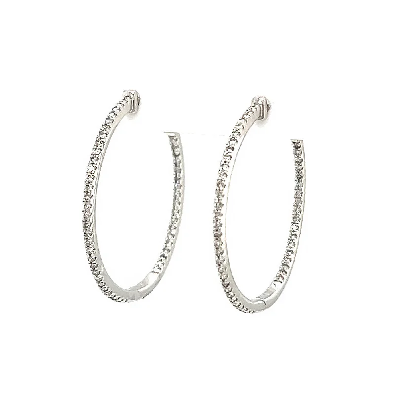 braided gold chain bracelet White 14 Karat Hoop Earrings