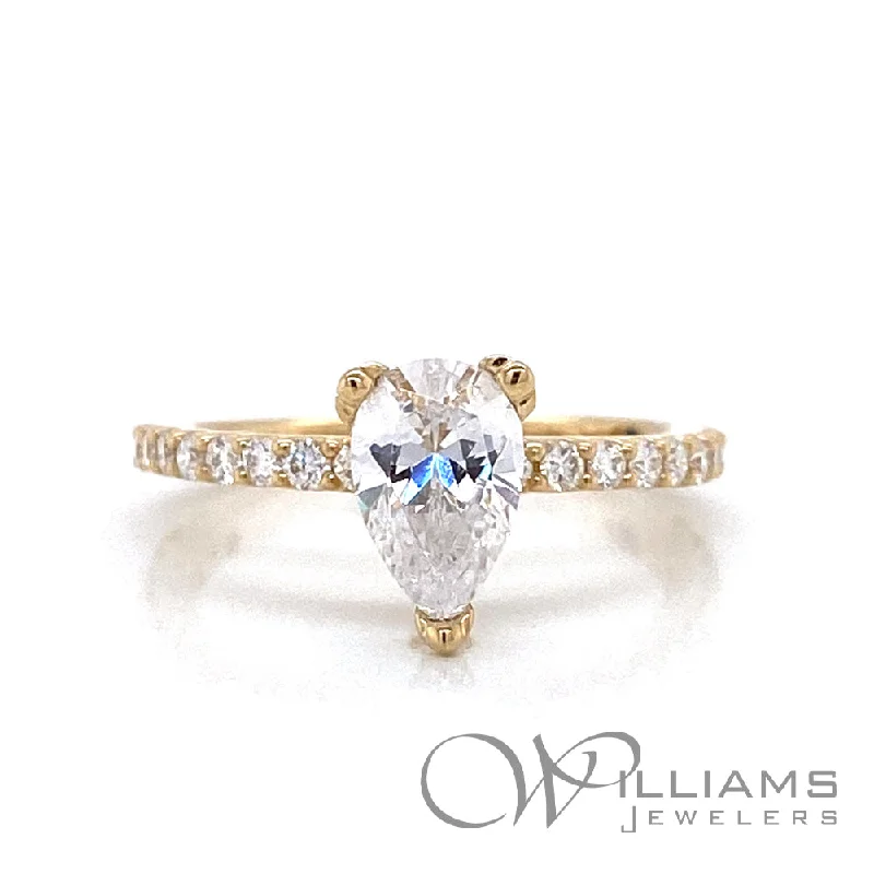 vintage rose-cut diamond ring Williams Signature 14 Karat Diamond Engagement Ring