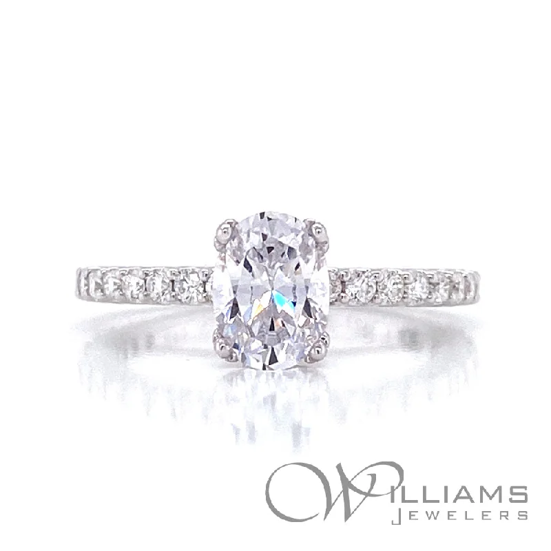 dainty sapphire stacking rings Williams Signature 14 Karat Diamond Engagement Ring