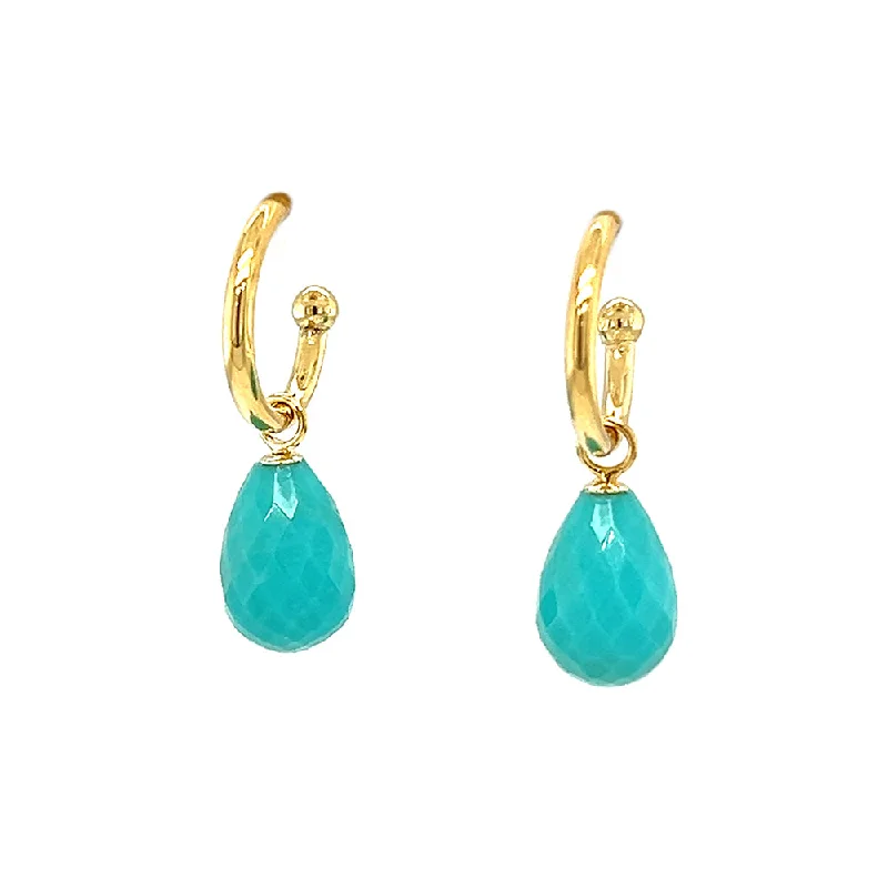 dainty beaded stretch bracelet Turquoise Earrings