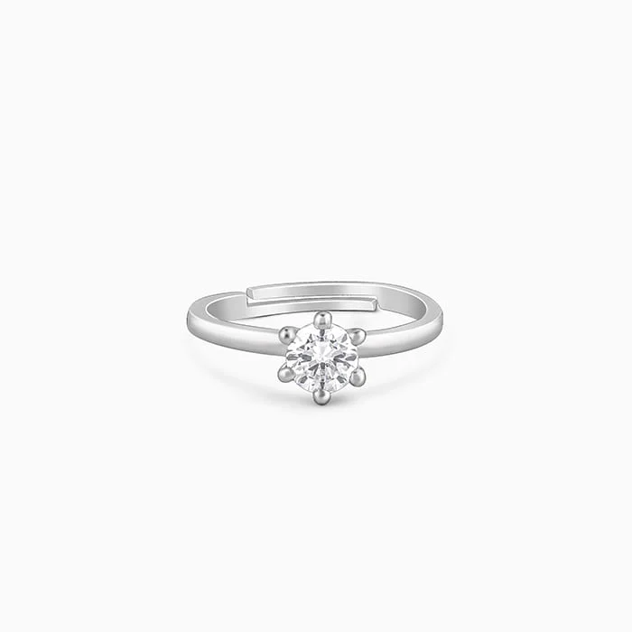 celestial star cluster earrings Silver Snowfall Ring