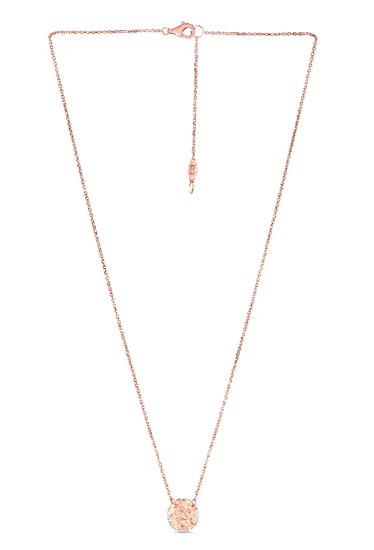 gold-plated snake chain bracelet 14K Confetti Round Disc Necklace