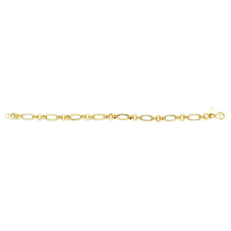 silver dragon claw ring 14K Gold Elongated Oval Link Chain