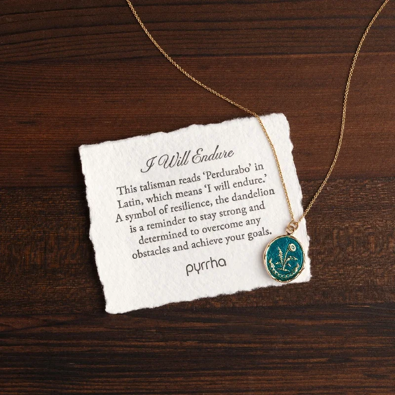 dainty gemstone choker necklace 14k Gold I Will Endure Signature Talisman - True Colors dainty gemstone choker necklace 14k Gold I Will Endure Signature Talisman - True Colors