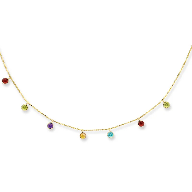 handmade copper wire ring 14K Gold Semi-Precious Necklace