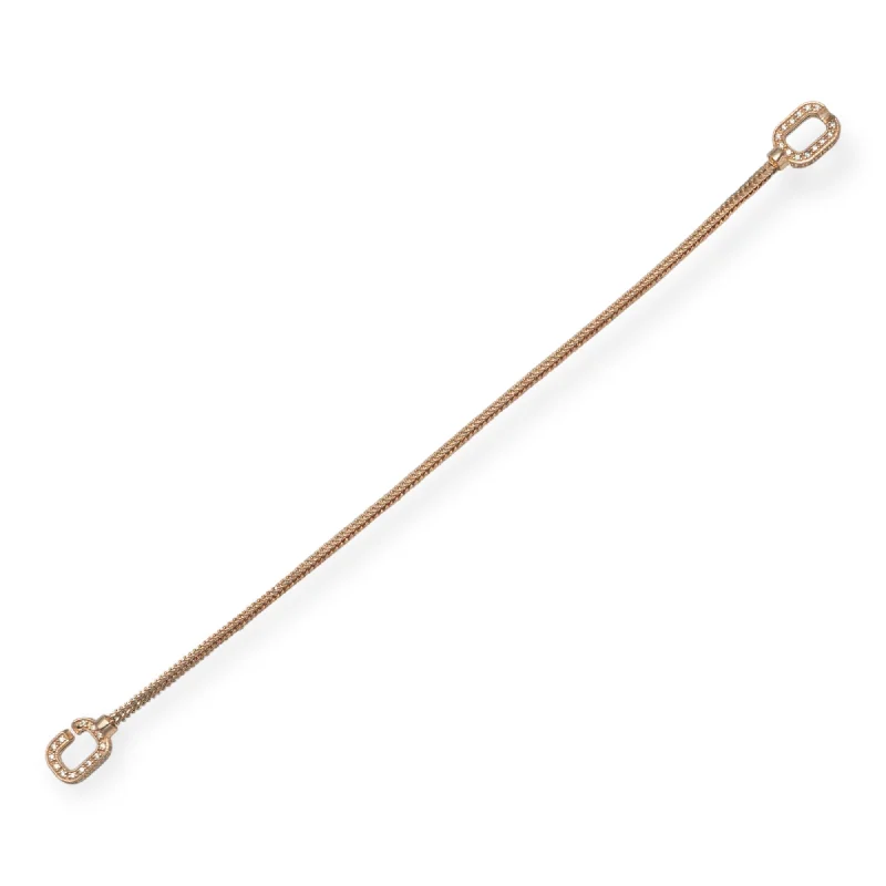 gold initial bracelet personalized Chloé 14K Rose Gold Imperial Rope Bracelet