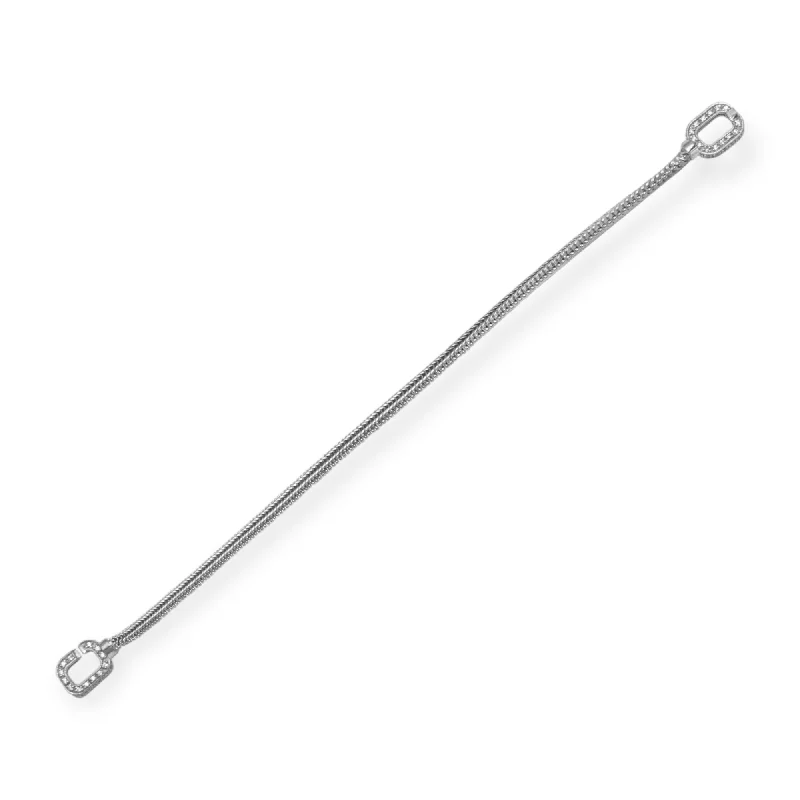 dainty ruby stacking rings Chloé 14K White Gold Imperial Rope Bracelet