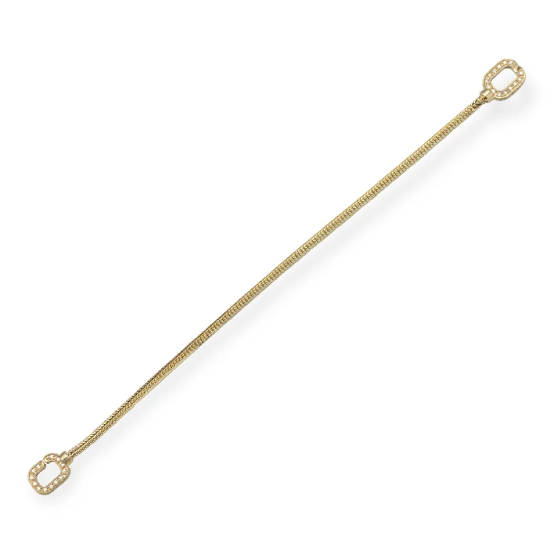 handmade antique silver bangle Chloé 14K Yellow Gold Imperial Rope Bracelet