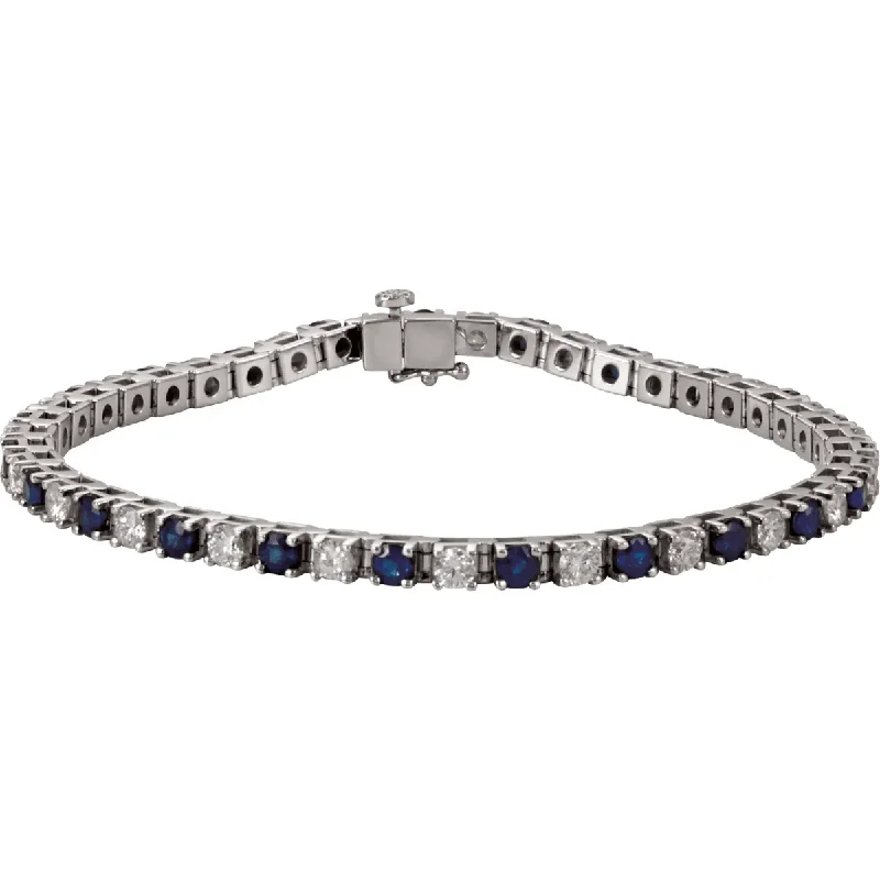 sterling silver infinity bracelet 14KT GOLD 3 CARAT SAPPHIRE & 2 1/3 CARAT DIAMOND TENNIS BRACELET sterling silver infinity bracelet 14KT GOLD 3 CARAT SAPPHIRE & 2 1/3 CARAT DIAMOND TENNIS BRACELET