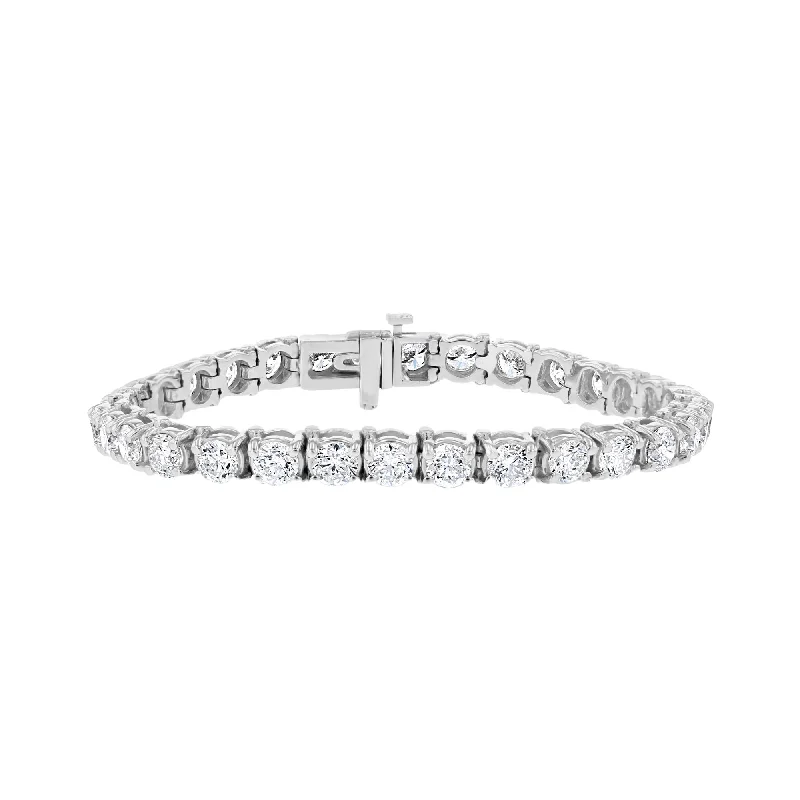 minimalist horseshoe necklace gold 14KT WHITE GOLD 12.82 CTW ROUND DIAMOND TENNIS BRACELET