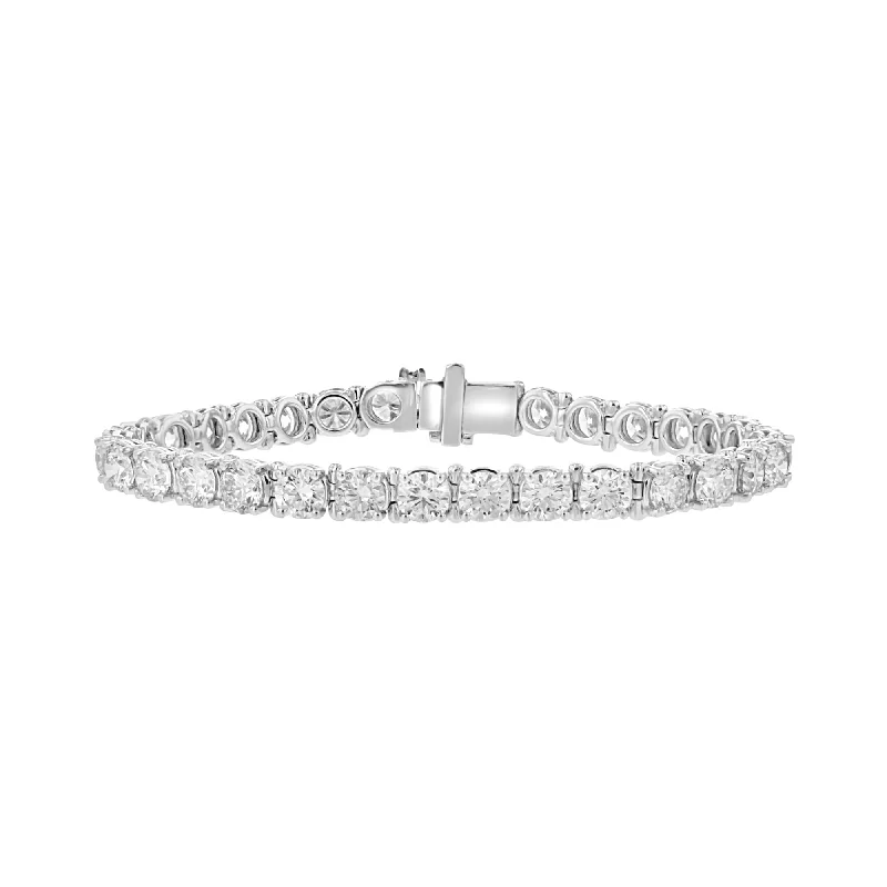 custom nameplate bracelet silver 14KT WHITE GOLD 13.29 CTW ROUND DIAMOND TENNIS BRACELET custom nameplate bracelet silver 14KT WHITE GOLD 13.29 CTW ROUND DIAMOND TENNIS BRACELET