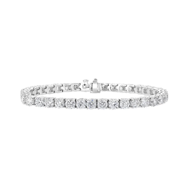 gothic claw ring men’s silver 14KT WHITE GOLD 15.30 CTW ROUND DIAMOND 4 PRONG TENNIS BRACELET
