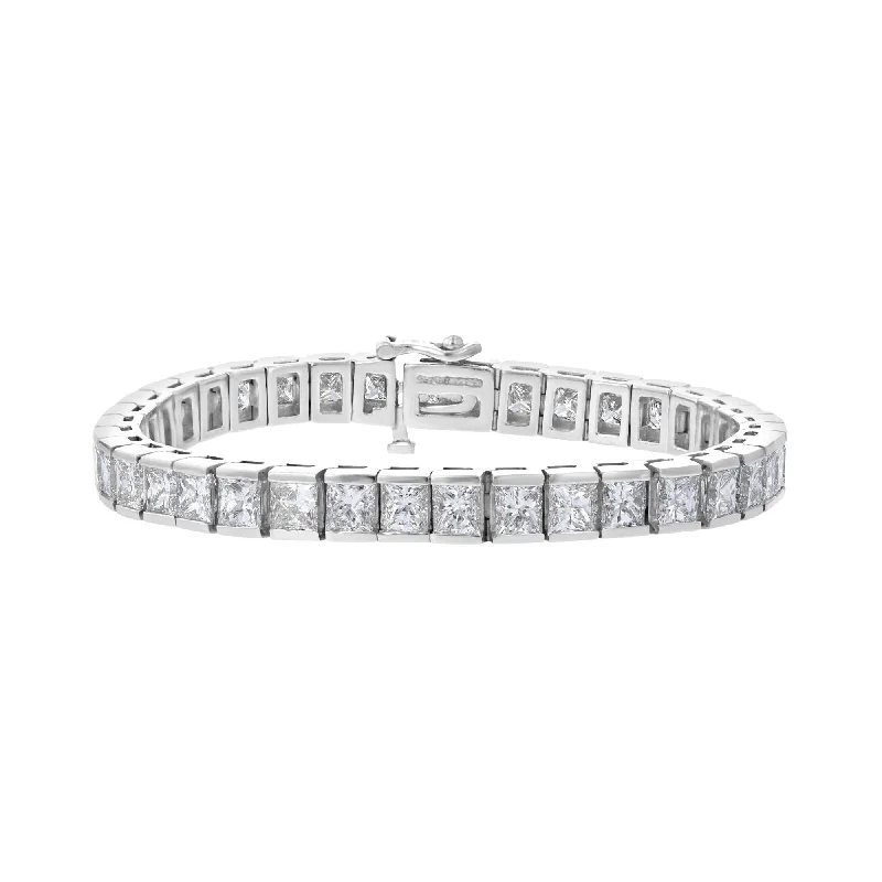 white gold infinity ring 18KT WHITE GOLD 20.12 CTW PRINCESS CUT BAR-SET TENNIS BRACELET white gold infinity ring 18KT WHITE GOLD 20.12 CTW PRINCESS CUT BAR-SET TENNIS BRACELET