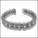 antique filigree wedding band 44 Ct Round Stone Tennis Cubic Zirconia CZ Bracelet