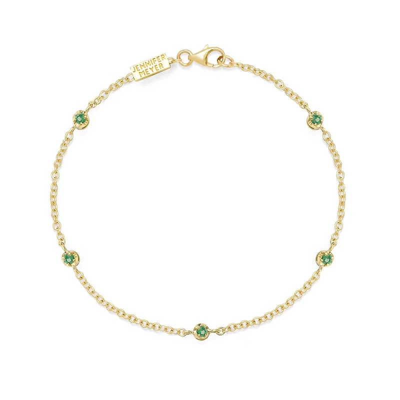 vintage citrine ring 5 Illusion Set Emerald Accent Bracelet