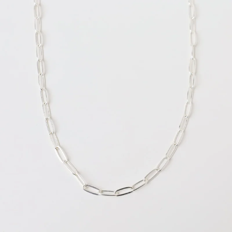 silver feather charm necklace 18" Sterling Silver Flat Drawn Cable Chain