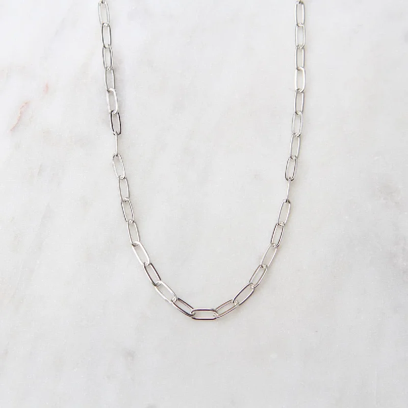 infinity couple’s ring matching set 16" Sterling Silver Flat Drawn Cable Chain