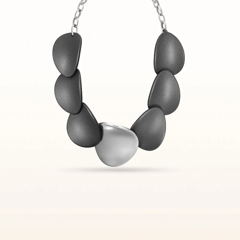 dainty gold chain earrings 925 Sterling Silver and Rubber Concave Disc Collar Necklace dainty gold chain earrings 925 Sterling Silver and Rubber Concave Disc Collar Necklace