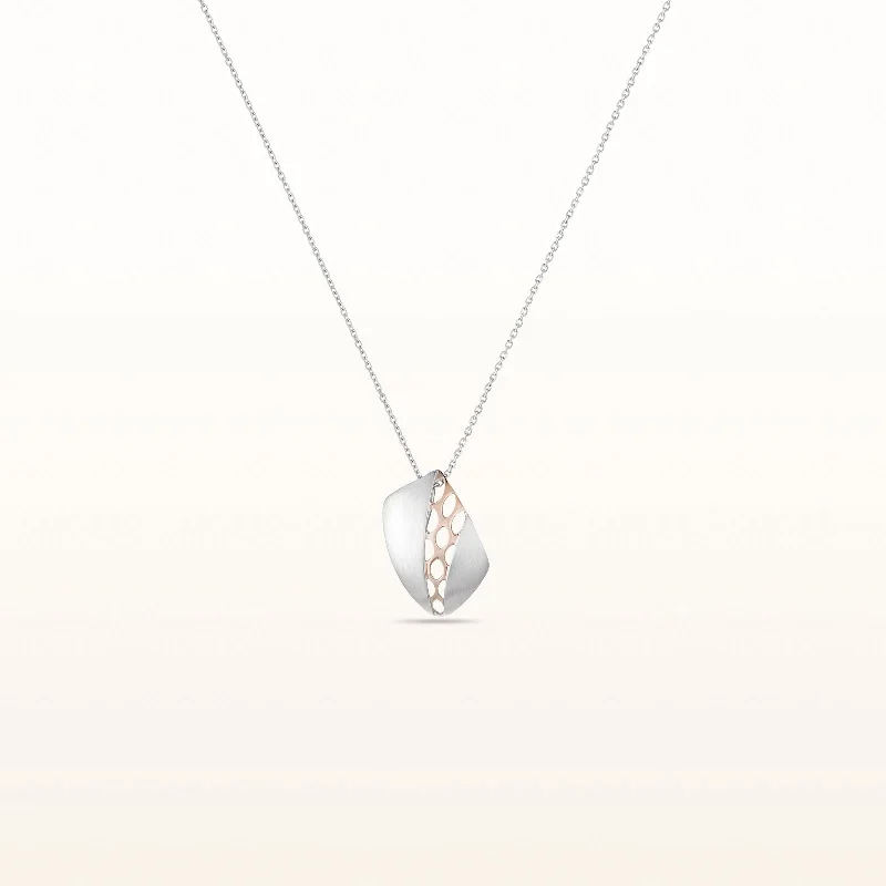natural crystal pendant necklace 925 Sterling Silver Artistic Pendant Accented with Rose Gold Plated Sterling Silver natural crystal pendant necklace 925 Sterling Silver Artistic Pendant Accented with Rose Gold Plated Sterling Silver