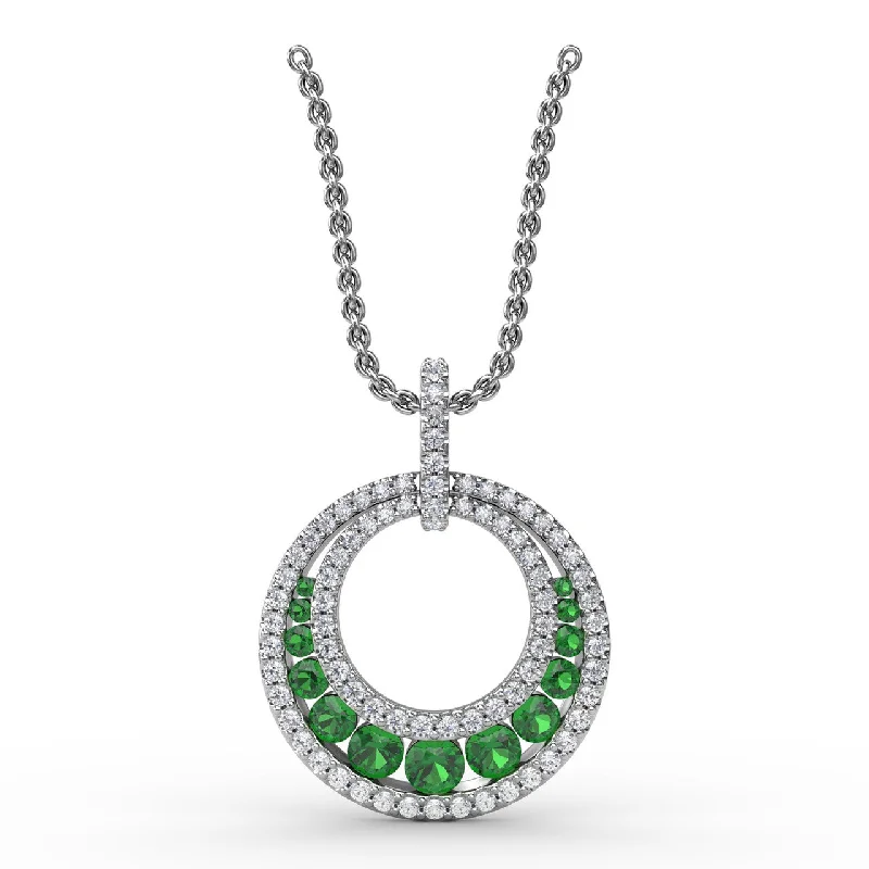 real tourmaline birthstone ring Always and Forever Emerald Pendant