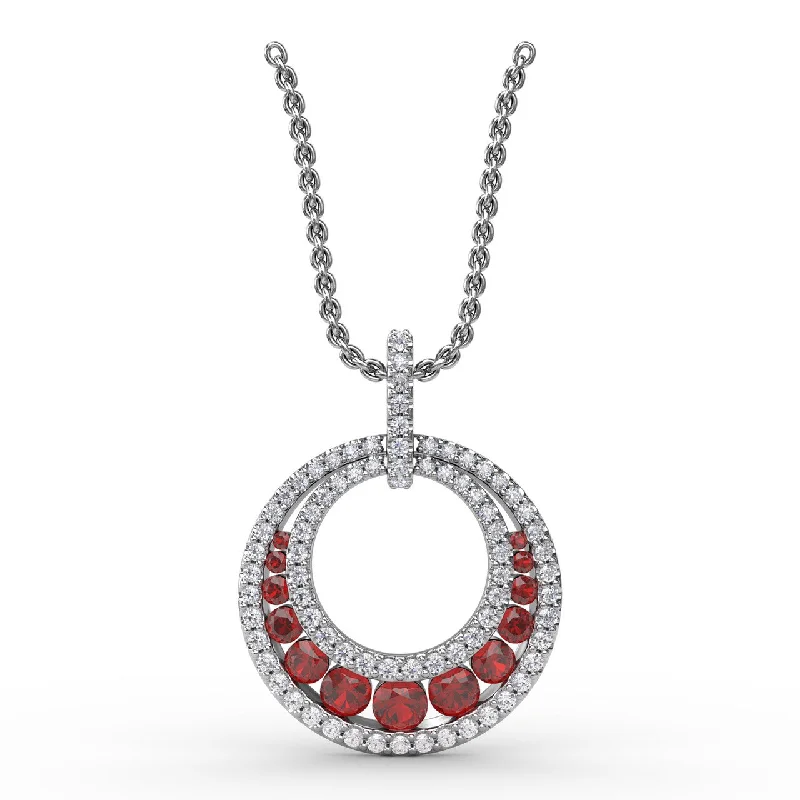 dainty opal nose ring Always and Forever Ruby Pendant