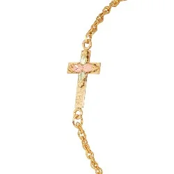 personalized coordinates ring custom Black Hills Gold Cross Bracelet