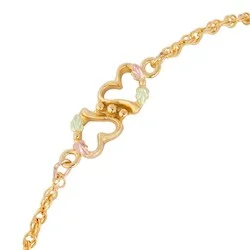 celestial moonstone ring gold Black Hills Gold Heart Ankle Bracelet